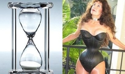 Похожие на знаменитостей люди, предметы и персонажи: Песочные часы и Кати Джанг Похожие на знаменитостей люди, предметы и персонажи: Песочные часы и Кати Джанг